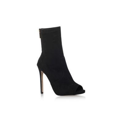 Black 'Gesture' high heel ankle boots